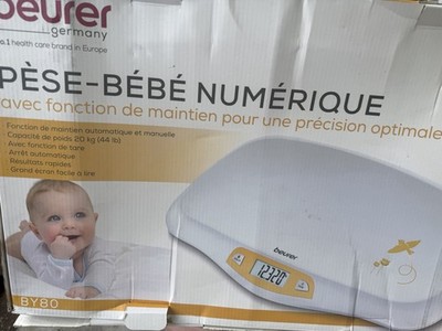 Beurer BY80 Digital Baby Scale White Pèse-Bébé Numérique Model BY80