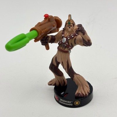 Star Wars Attacktix Wookiee Commando Miniature Battle Figure Blaster 2005