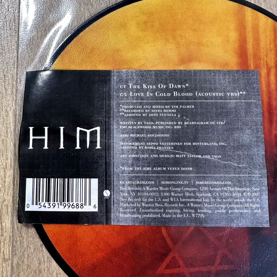 HIM Killing Loneliness 7” Vinyl Record Picture Disc 2007 Part 1 - Bild 2 von 4