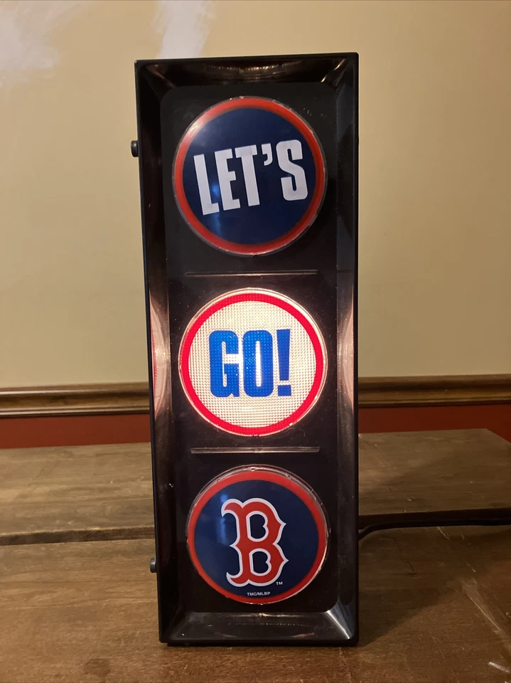 MLB LET'S GO BOSTON RED SOX FLASHING STOP LIGHT SIGN MAN CAVE NOS MEMORY COMPANY - Image 4 of 4