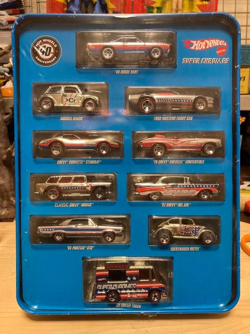 Hot Wheels Super Chromes 10cars 40th Anniversary 2007 Special Cars From Japan