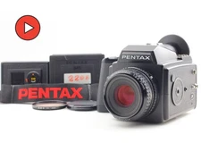 120&220 Film Back [MINT] PENTAX 645 Camera Body SMC A 75mm f2.8 Lens From JAPAN