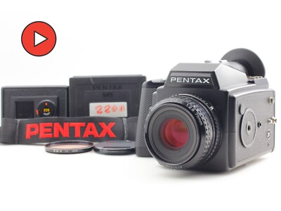 120 & 220 Film Rückseite [NEUWERTIG] PENTAX 645 Kameragehäuse SMC A 75mm f2.8...