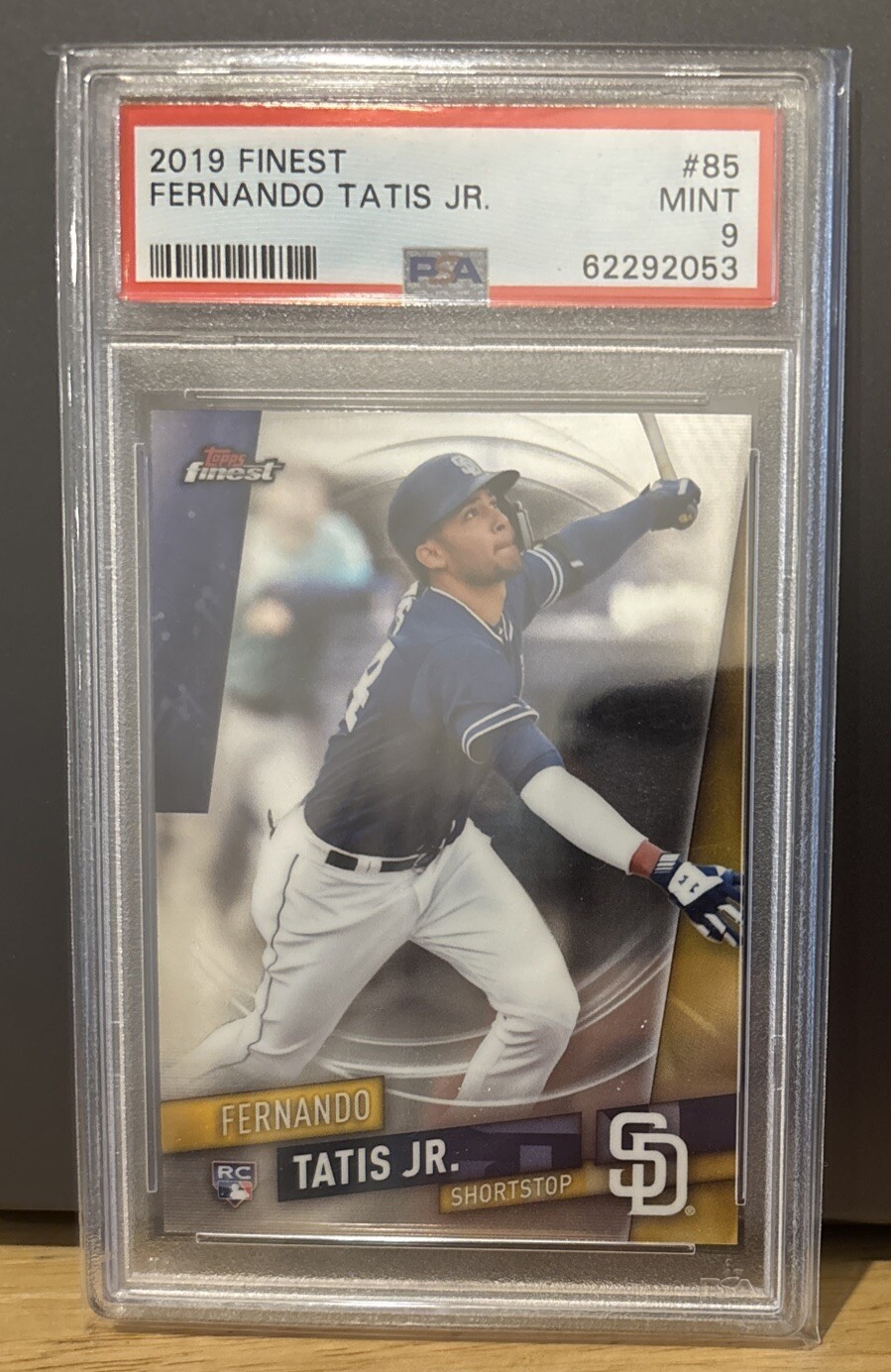 FERNANDO TATIS JR 2019 Topps Finest Mint PSA 9 Padres