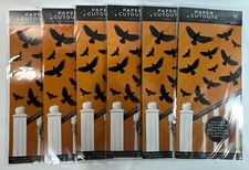 6 Paper Cutouts Crows Fall Decor Packs 72 Total Diff Sizes Crafting Halloween  