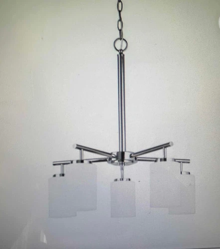Generation Lighting Kerrville Collection 5-light Chandelier - Chrome - NEW - Picture 1 of 8