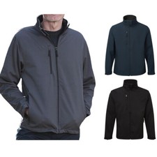 Mens Fort Selkirk Softshell Personalisable Fleece Lined Waterproof Work Jacket