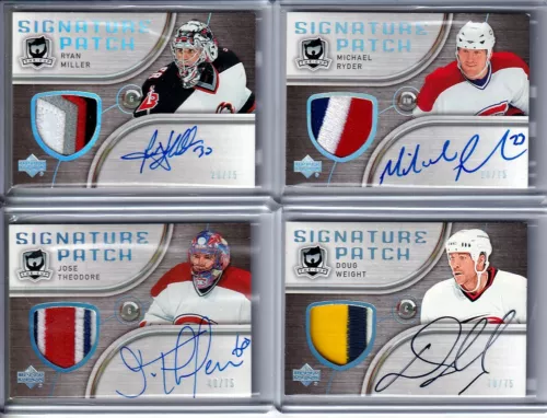 2005-06 The Cup Signature Patches Michael Ryder PATCH AUTO /75 - CANADIENS