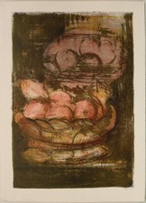 GIUSEPPE AJMONE - LITOGRAFIA FIRMATA 50 x 70 - NATURA MORTA