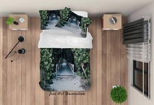 3D Bridge Plant Quilt Cover Set Duvet Cover Bedding Pillowcases