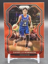 Danielle Robinson - 2021 WNBA Prizm - Red Prizm #/299 And Base #63 - Fever
