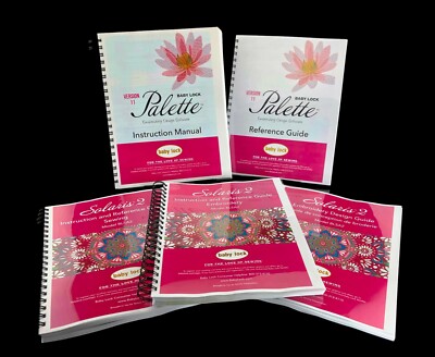 Baby Lock Solaris 2 & Palette 11 - 5 Manual BUNDLE: - Color Pages *Free Shipping