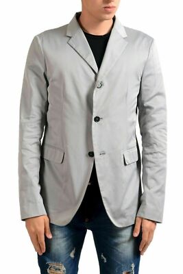 Jil Sander Men's Three Button Gray Blazer Sport Coat US 40 IT 50