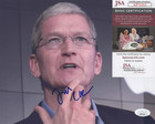 Tim Cook Signed 8x10 Photo w/ JSA COA #AP71213 Apple CEO — photo 2