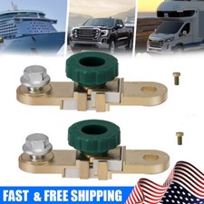 2 X Car Battery Terminals Quick Disconnect Switch Side Post Battery Shut/Cut Off