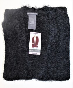 womens black eyelash cardigan