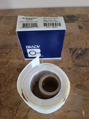 GENUINE BRADY BRADYMAKER WIRE MARKING LABELS, WML-211-292-1 New Partial Box