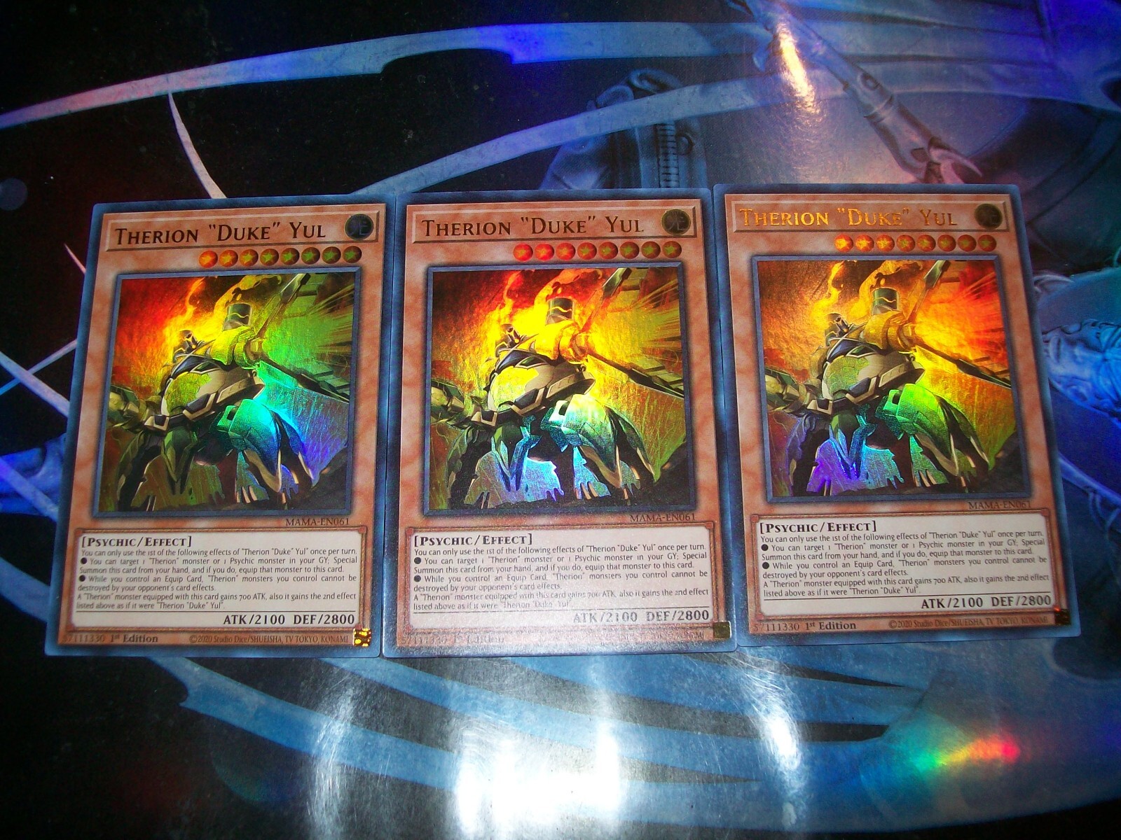 Yu-Gi-Oh! Therion Duke YUL - MAMA-EN061 - Ultra Rare 1st Edition Single Card - View #8