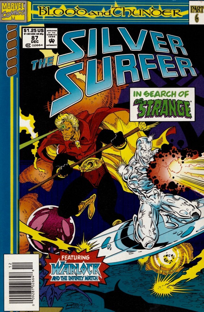 Cómics de Marvel Silver Surfer #87 quiosco (1987-1998)