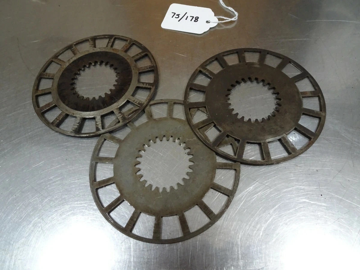 3 VINTAGE BSA BANTAM D1 ENGINE CLUTCH FRICTION PLATES CORK TYPE