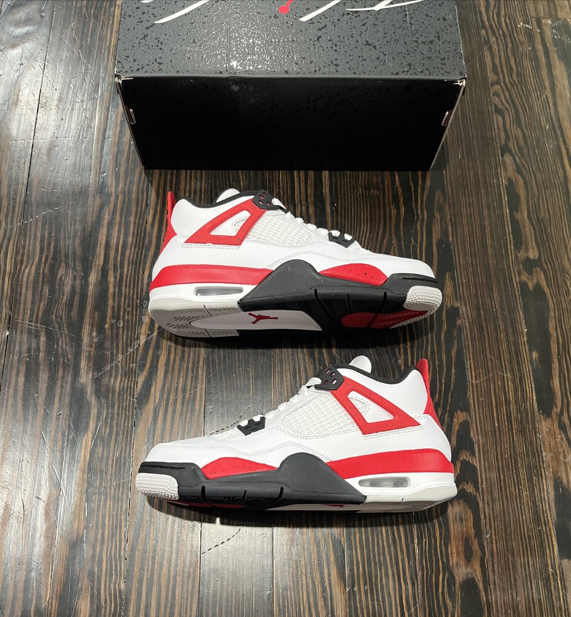 Air Jordan 4 Retro Red Cement GS Size 6.5Y 408452-161 | eBay
