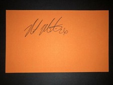 2018 A's: Nick Martini, SIGNED 3x5 Card