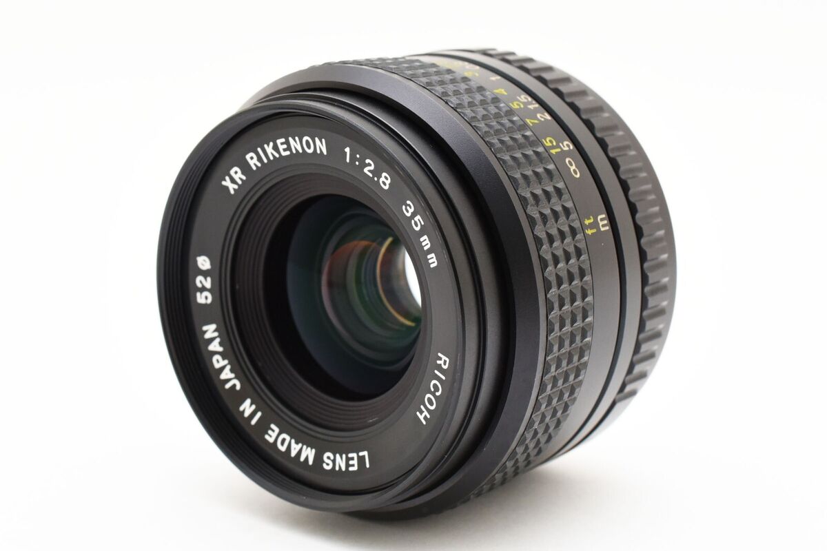 Ricoh XR Rikenon 35mm [N MINT] F2.8 Wide Angle Lens For