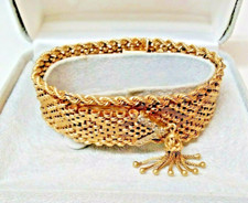 14K Gold & Diamond Watch Covered Face W/Tasse...