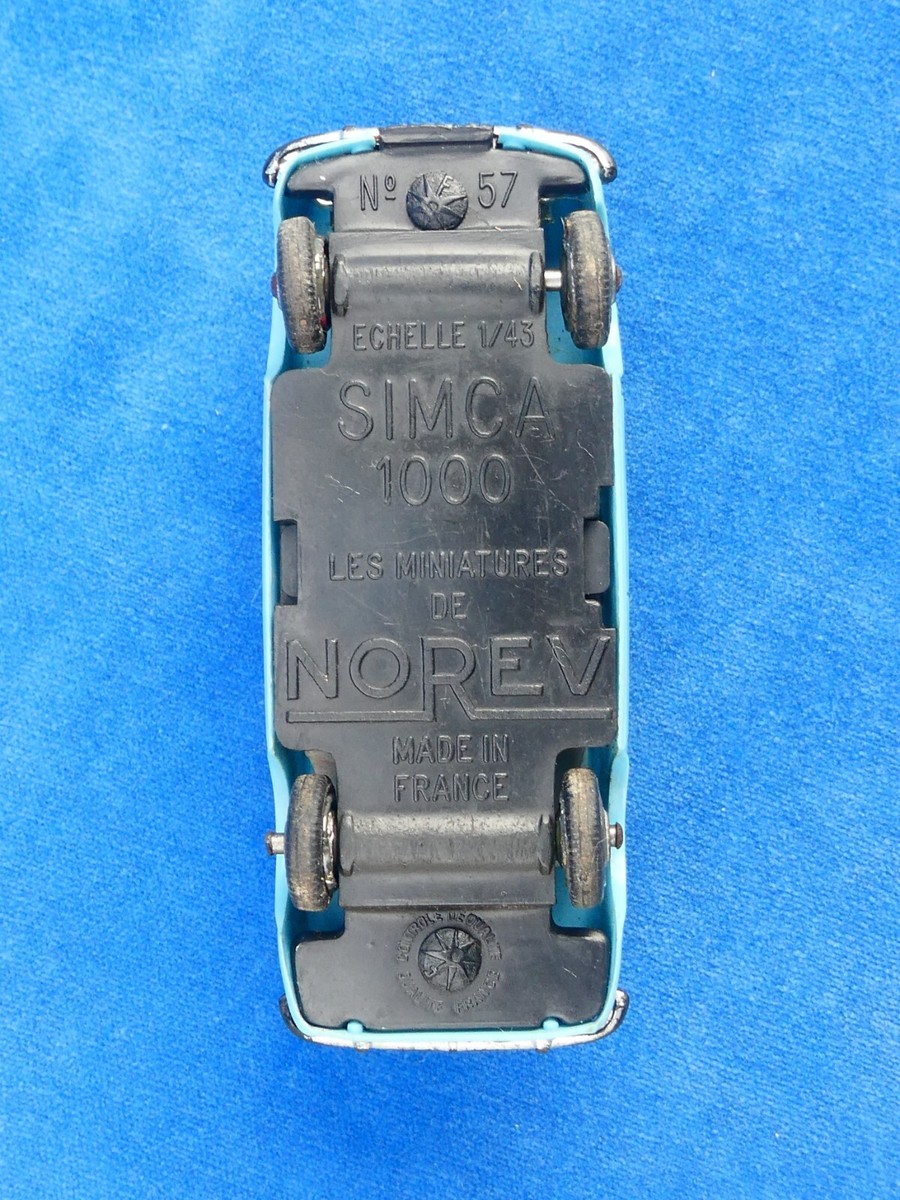 AF025 ANCIEN NOREV #57 1:43 Simca 1000 en plastique A-/- EUR 15,50
