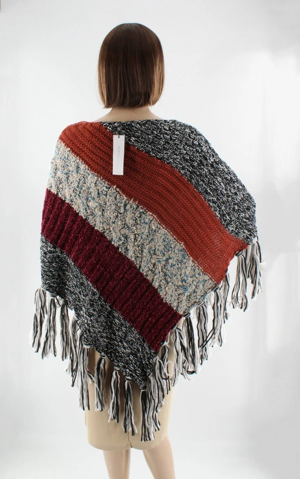 Novo Poncho Topper Feminino BCBGeneration Multi Malha Triângulo Novo com etiquetas #P82 - Imagem 2 de 2