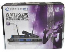 Technical Pro Uhf Dual Wireless Microphone System W/ Mic