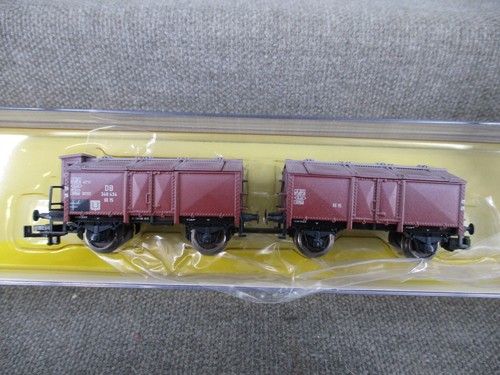 Trix Spur N 15314 Güterwagen-Set 2-teilig Klappdeckelwagen der DB in OVP | Zustand: Gebraucht