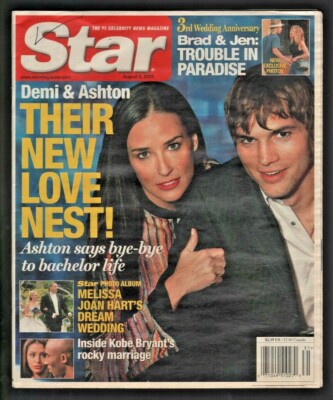 2003 August 5 Star Magazine - Ashton Kutcher Demi Moore Kobe Bryant Brad Pitt