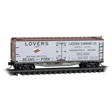N MICRO TRAINS 049 00 990 Ladoga Canning Lovers BR 40' Dbl Sh Wood Reefer 14245