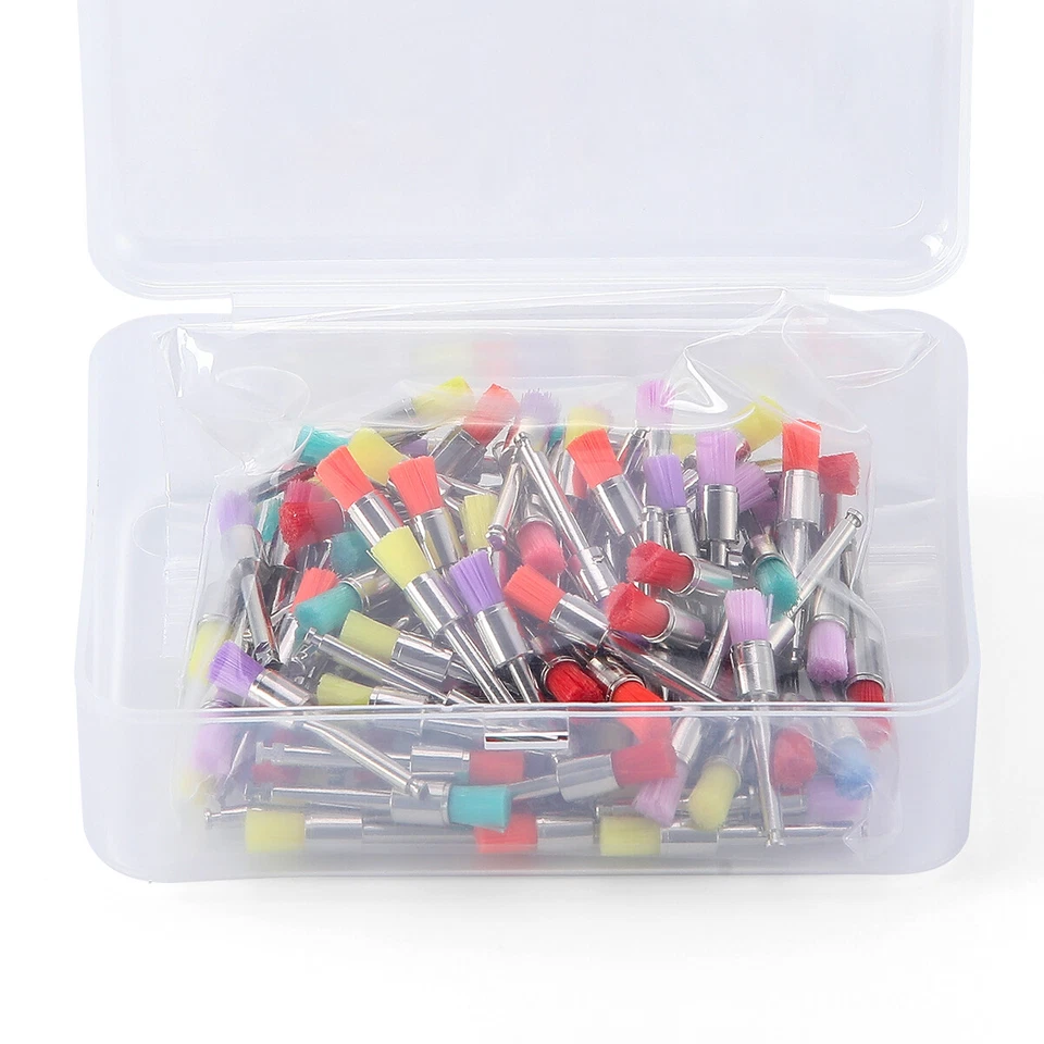 1000Pcs Dental Nylon Materials Closure Flat Polishing Polisher Prophylaxis Brush - Image 2 of 4