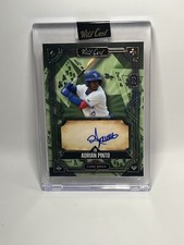 2024 Wild Card 5 Card Draw Adrian Pinto Prospect Autograph  #2/3 Green Encased
