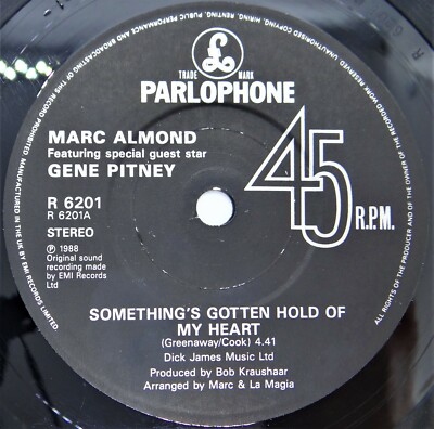 Marc Almond   Something's Gotten Hold Of My Heart 7'' Vinyl Single 1989 R6201 UK