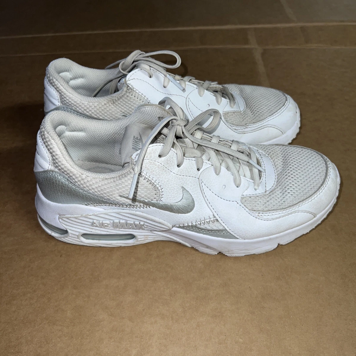 Nike air top max platinum white