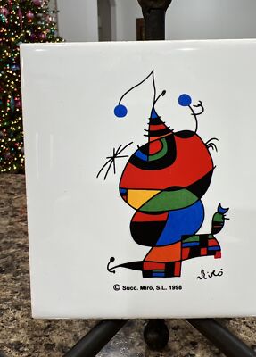 Joan Miro 4.25” X 4.25” Surrealism Tile | eBay
