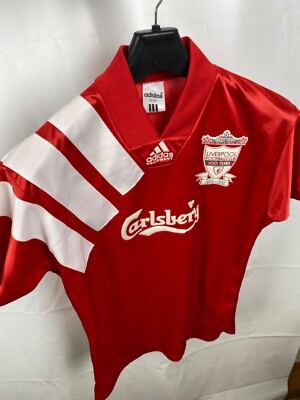 Liverpool Adidas Equipment 1992 1993 100 YEARS HOME Jersey | eBay