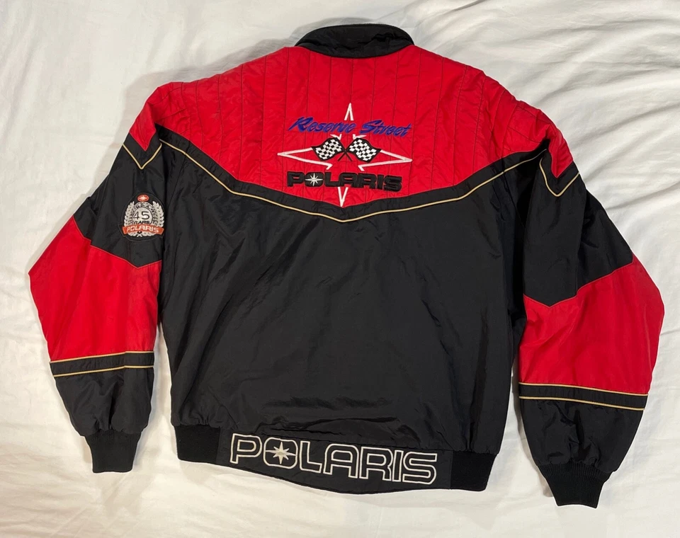 Rare Vintage Polaris 45th Year Patch Team Embroidered Jacket Size XL - Image 2 of 4