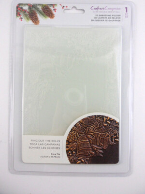 Crafter's Companion 3D Embossing Folders 5 x 7 Ring Out The Bells