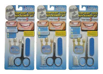 Instant Smile Select a Tooth Temporary Tooth Replacement Kit Comes in 3 shades
