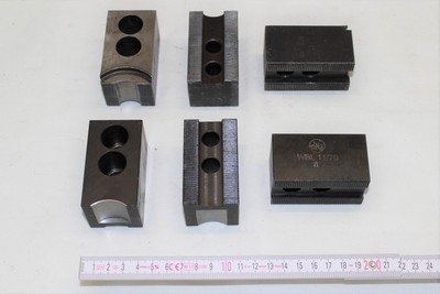 2 Sätze Weiche Aufsatzbacken - FORKARDT - WBL 11/70 - 1/16'' x 90° - b=40  Nut=17