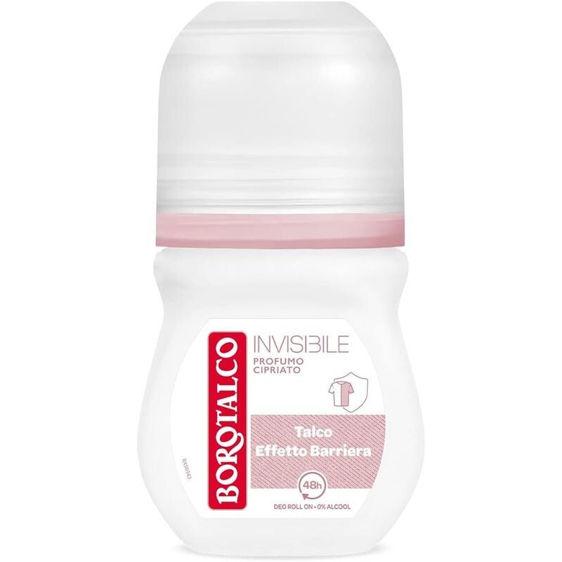 BOROTALCO ROLL-ON 50 ML FORMULA SENZA ALCOOL EFFICACIA FRESCA 48H EFFETTO BARRIE