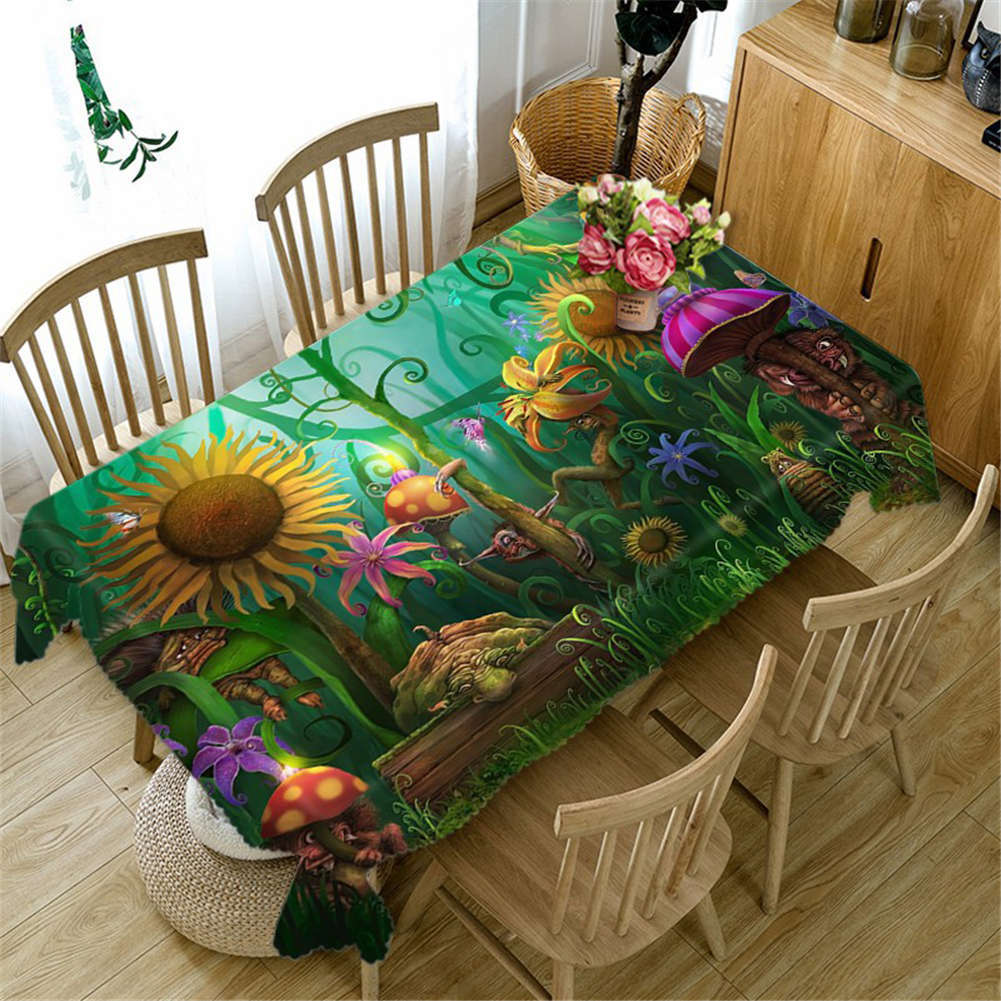 Moist Seaweed 3D Tablecloth Table cover Cloth Rectangle Wedding Party Banquet