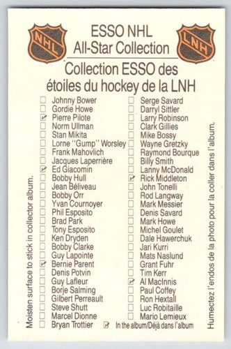 1988-89 ESSO All-Start NHL Hockey Base Cards - U-Pick From List - Picture 15 of 64