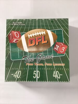 DFL Dice Football League The Game Form Teams Leagues Ages 8 + 2 or More Players