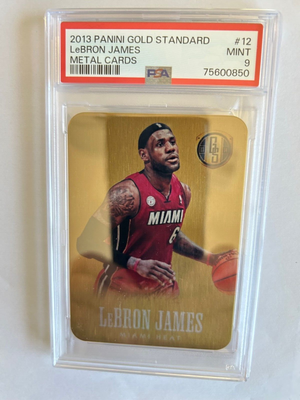 LEBRON JAMES 2013-14 PANINI GOLD STANDARD GOLD METAL CARD #12