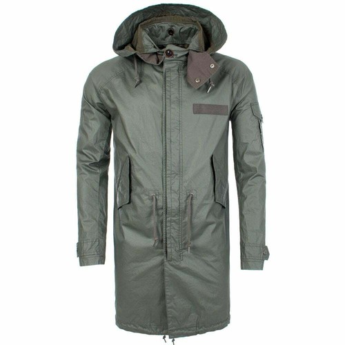 PRETTY GREEN Mens Detachable Hood Parka 